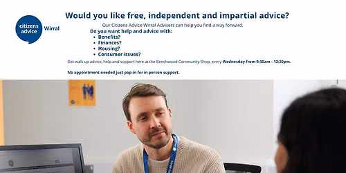 Citizens Advice Wirral Walk up advice at Beechwood Community Shop