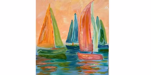 NEW VENUE! Rustic Cork, Everett- "Colorful Sailboats"