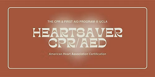 AHA Heartsaver CPR\/AED Course