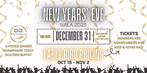 NYE Gala with PSC!
