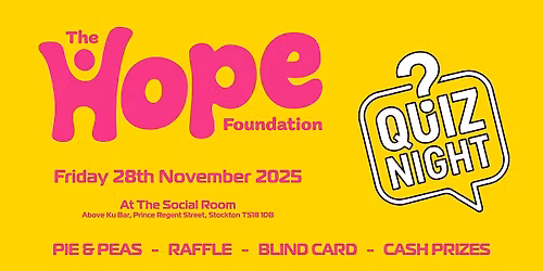 Hope Foundation Quiz Night 2025 @ The Social Room
