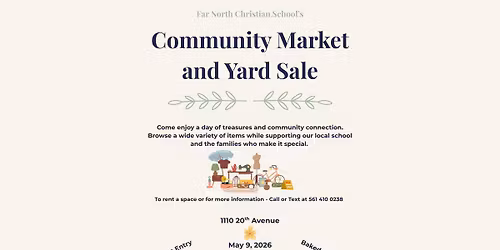 Community Yard Sale and Market