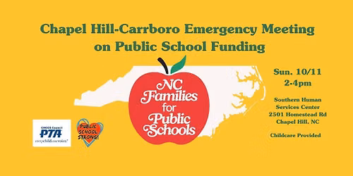 Chapel Hill-Carrboro Emergency Meeting on Public School Funding