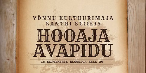 Hooaja avapidu - kantri stiilis!