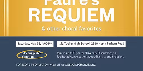 One Voice Chorus presents Faure's Requiem