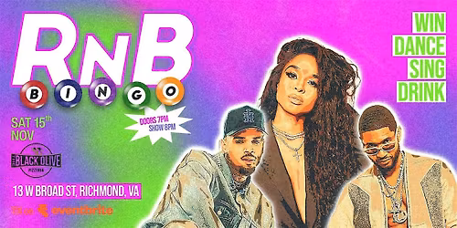 R&B BINGO at Black Olive