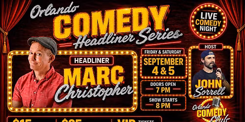 Mark Christopher Comedy Show Orlando | September 5