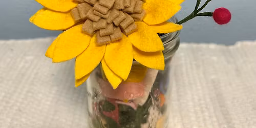 Felt Sunflower Bouquet Class