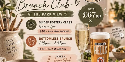 Pottery & Bottomless Brunch Club