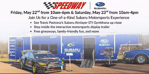 Subaru Motorsports Rally Car \/ Trailer @ Speedway Subaru