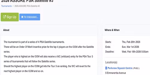 2026 ASSORE PSA Satellite #3