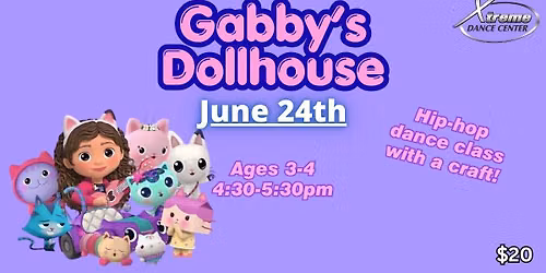 Gabby's Dollhouse Pop-up Dance Class Ages 3-4