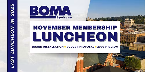 BOMA Spokane November Membership Luncheon