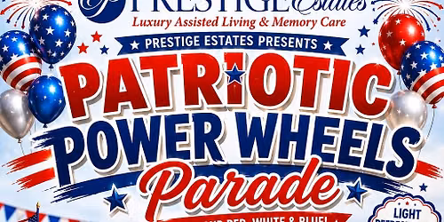 Patriotic Power Wheels Parade