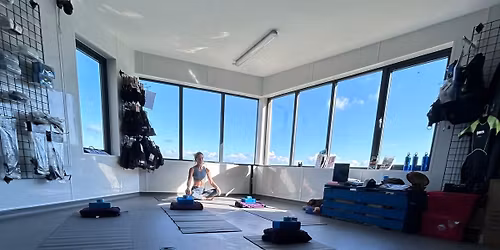 morning yoga- with an epic view