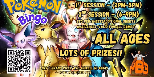 MBG July 25th Pokemon Bingo!!