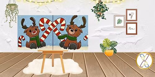 Mommy  \/ Daddy & Me Paint Party: Winter Reindeer