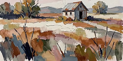 Experimental landscape Painting in acrylic