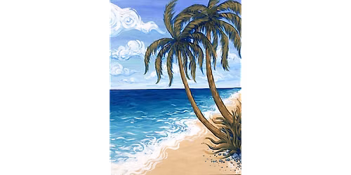 The Golden Sand and Ocean - Paint and Sip in San Antonio | Classpop!\u2122