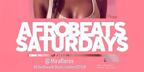 Afrobeats In The City Saturdays