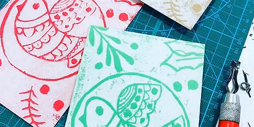 Festive Linoprint