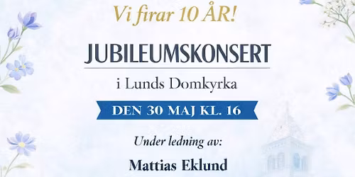 Konsert: VOS vokalensemble 10 \u00e5r