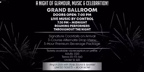 Control - The Fraternity Club NYE