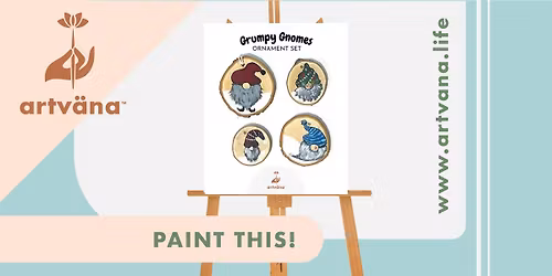 Holiday Paint & Sip at the 15% Board Game Cafe Tacoma by Artvana December