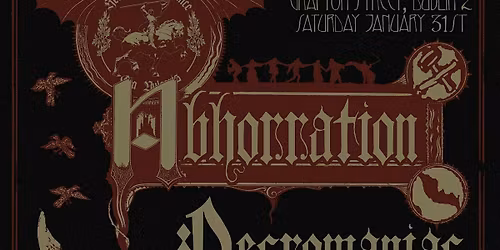 Abhorration, Necromaniac, Callous Master