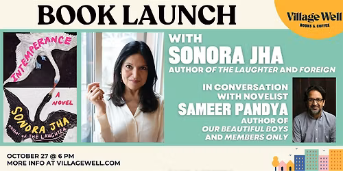 Book Launch: Intemperance by Sonora Jha