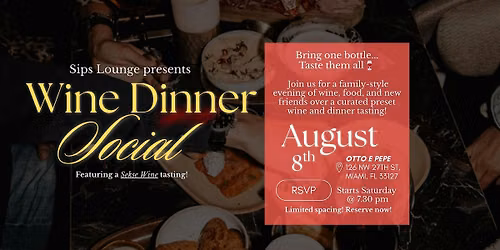BYOB Wine Dinner Social
