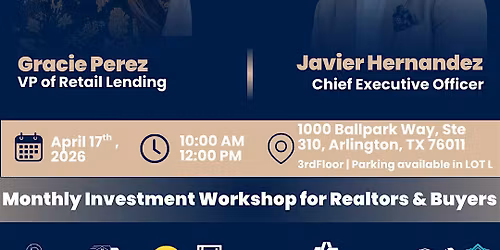 Investment Workshop for Realtors & Buyers