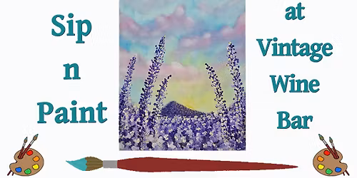 Sip n Paint Party at Vintage Wine Bar (Dallas)