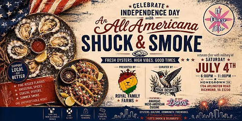 An All Americana Shuck and Smoke