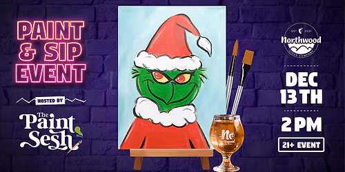 Holiday Paint & Sip Painting Event in Cincinnati, OH \u2013 \u201cGrinchmas\u201d