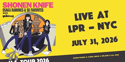 Shonen Knife w\/ The Dracu-Las