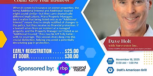 NARPM Nashville Chapter | Additional Interest vs. Additional Insured