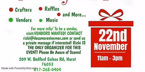 Holiday Market- The Venue @ Dos Amores Tex Mex