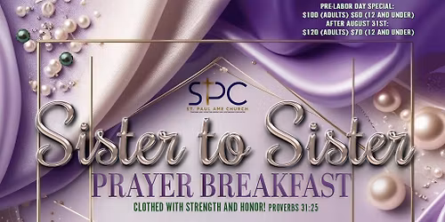 Sister To Sister Prayer Breakfast