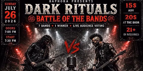 DARK RITUALS\/ BATTLE OF THE BANDS @ LUCKY 13 SALOON