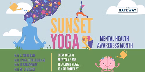Sunset Yoga: Mental Health Awareness Month