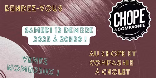 Soir\u00e9e stand up au Chope et Compagnie de Cholet