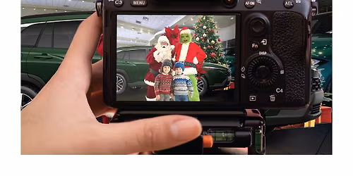 Pictures with Santa and the Grinch