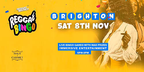 Reggae Bingo - BRIGHTON - Sat 8th Nov