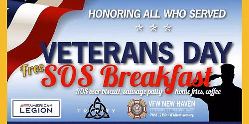Veterans Day FREE SOS Breakfast, 2025