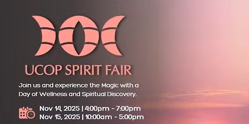 Mediumship & Intuitive Readings at UCOP Spirit Fair