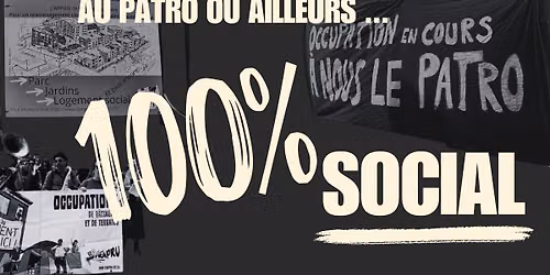 Au Patro ou ailleurs ... Non aux logements interm\u00e9diaires (trop chers)