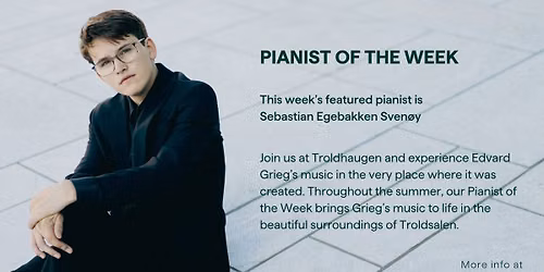 This Week's Pianist: Sebastian Egebakken Sven\u00f8y