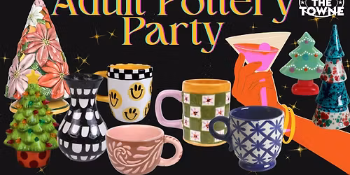 Adult Pottery Painting Party