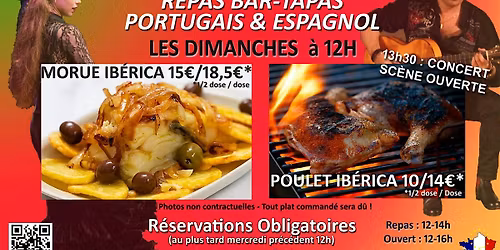 Domingos Ib\u00e9ricos : Repas spectacle bar tapas